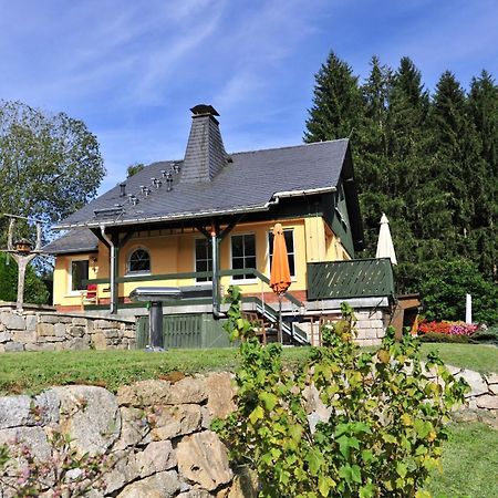 Exklusives Ferienhaus "Waldzauber" Ruhe Und Natur Pur Am Waldrand Geniessen Schönheide Exterior foto